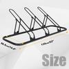 CyclingDeal Bicycle Floor Parking Rack Stand for Mountain MTB Road Bikes Indoor Home Garage Storage Adjustable 3 Bikes - - -
