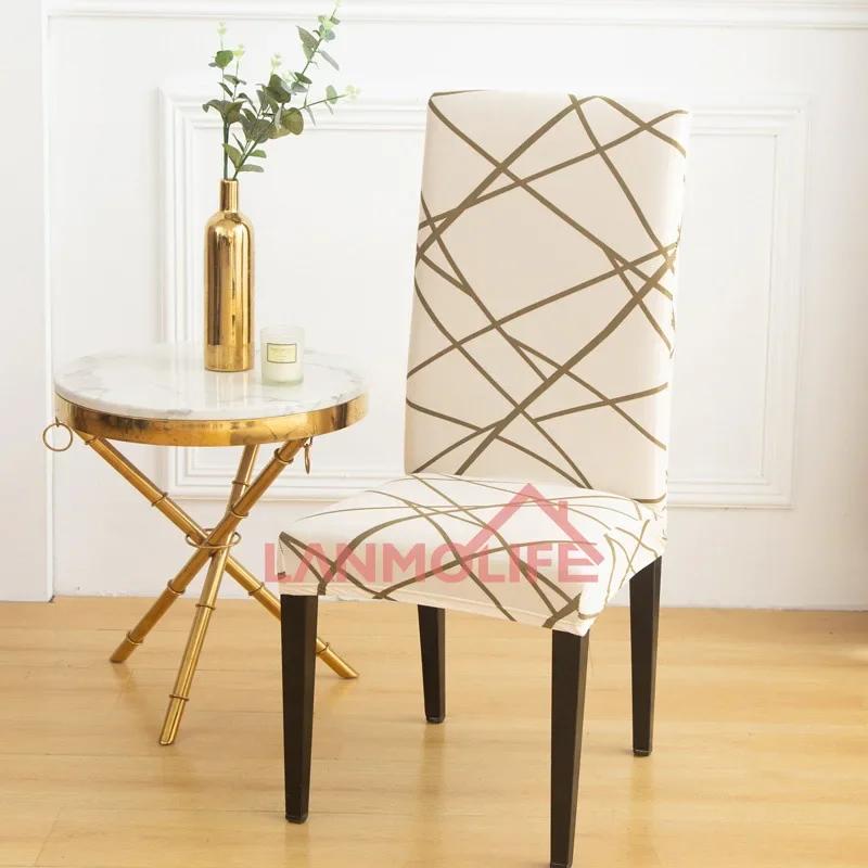 Chair Covers Set Of 6 Stretch Printed Parsons Chair Slipcovers Super Fit Spandex Removable Washable Dining Room