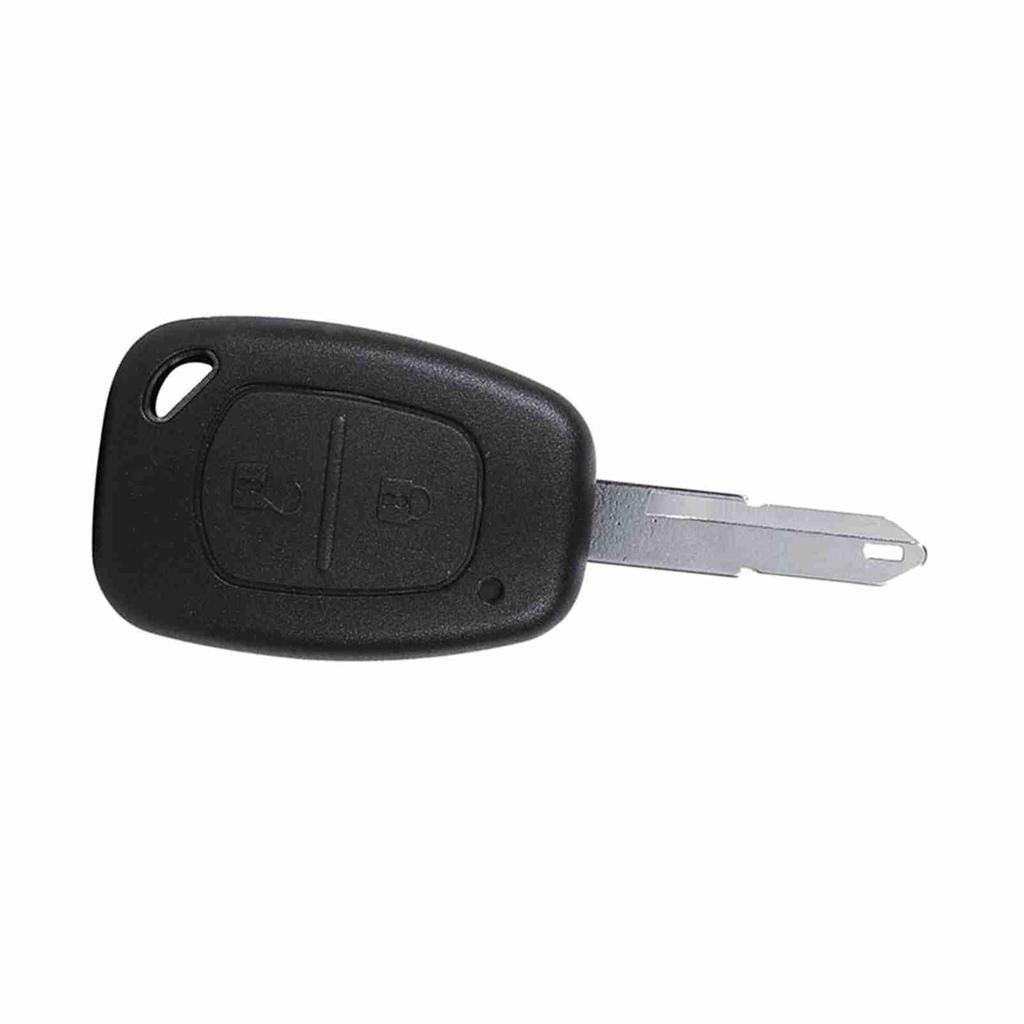 2 Buttons Not Uncut Blank Car Key   Case for   [Remote Key Replacement]