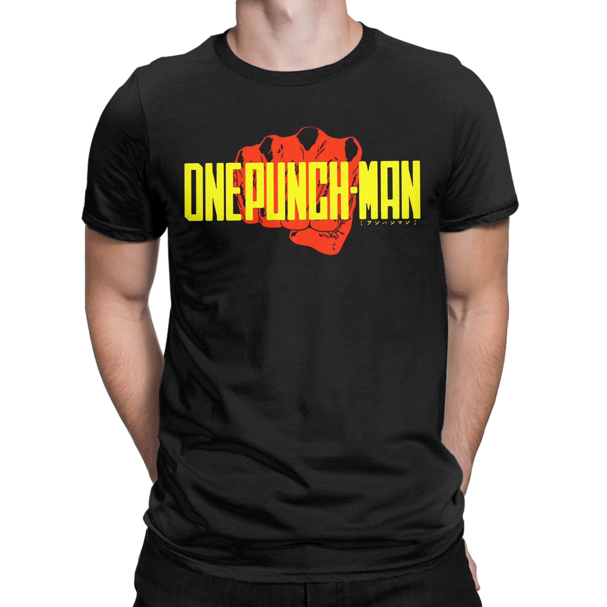 Men Women One Punch-Man – Saitama T Shirt 100% Cotton Print T-Shirt  Top Clothing S
