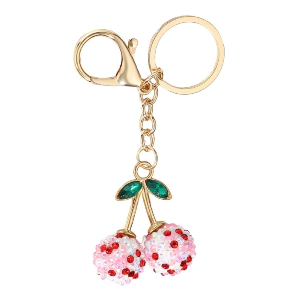 Charms Cherry Bag Pendant Simulation Fruit Car Keyring Fashion Cherry Keychain Gift
