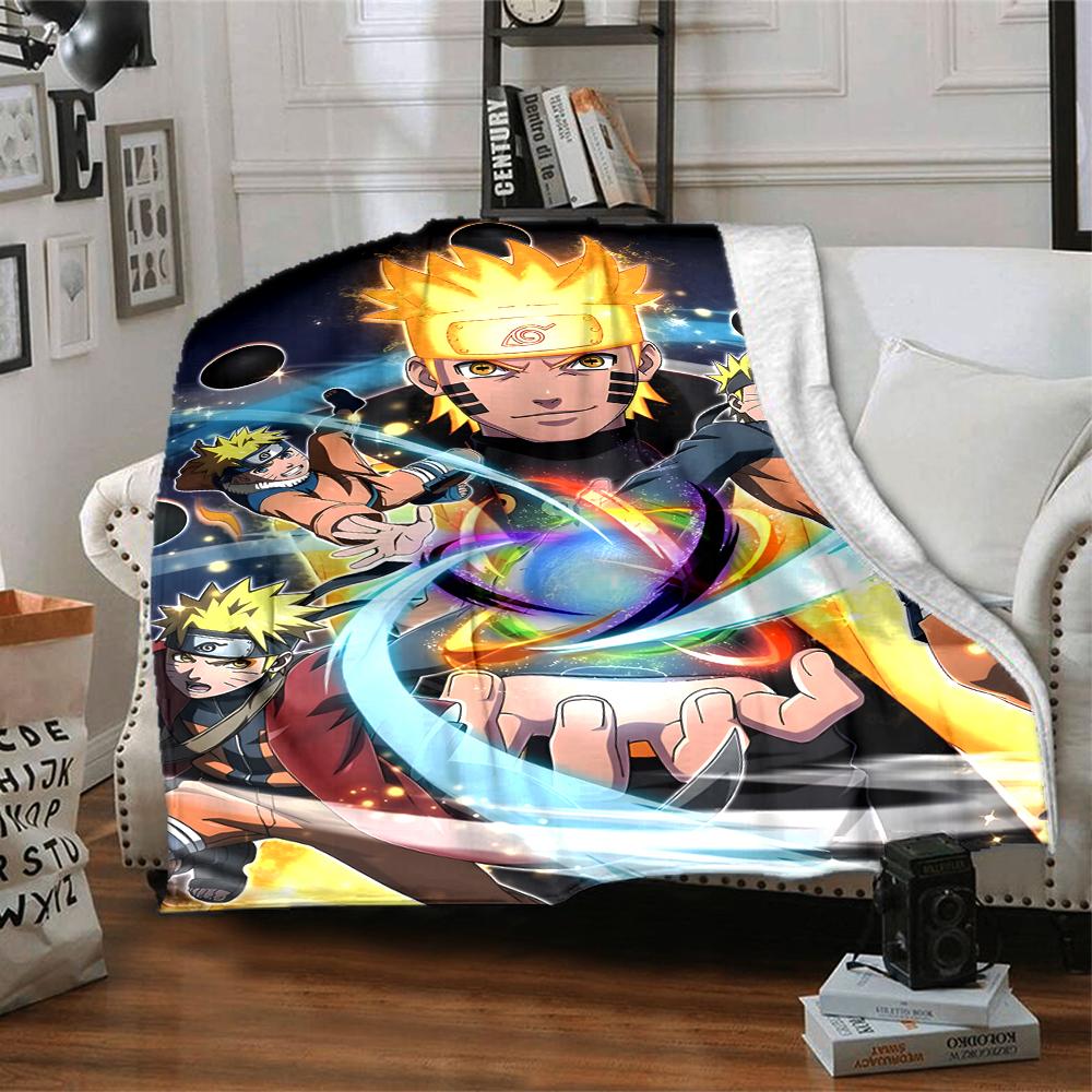 1pc NARUTO (5) Blanket, Gift, for Men and Women, Soft Blanket, Good for Sofa Bed Couch Travel, Lightweight Flannel Blanket