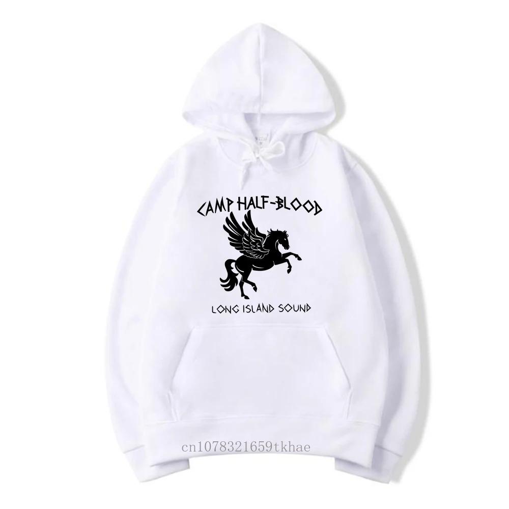 

Винтажный лагерь Half Blood Женская унисекс толстовка с капюшоном Percy Jackson XXXL белый