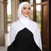 Modal Jersey Sofort-Schal Hijab Mit Verstellbaren Innenkappen Set Frau Muslimischer Hijab Wickeltücher Weiches Stirnband Islam Turban Schal