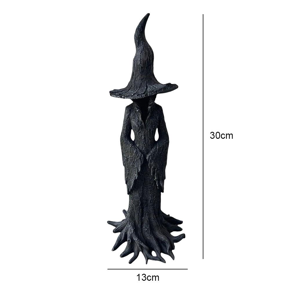 Halloween Witch Ornament Gothic Halloween Resin Figurine Retro Magician Decor Home Decoration and Collectibles