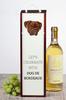 Dog Z Bordeaux, Dogue De Bordeaux, French Mastiff - Geometric Box With Photo and Inscription for Wine Brand Art-Dog