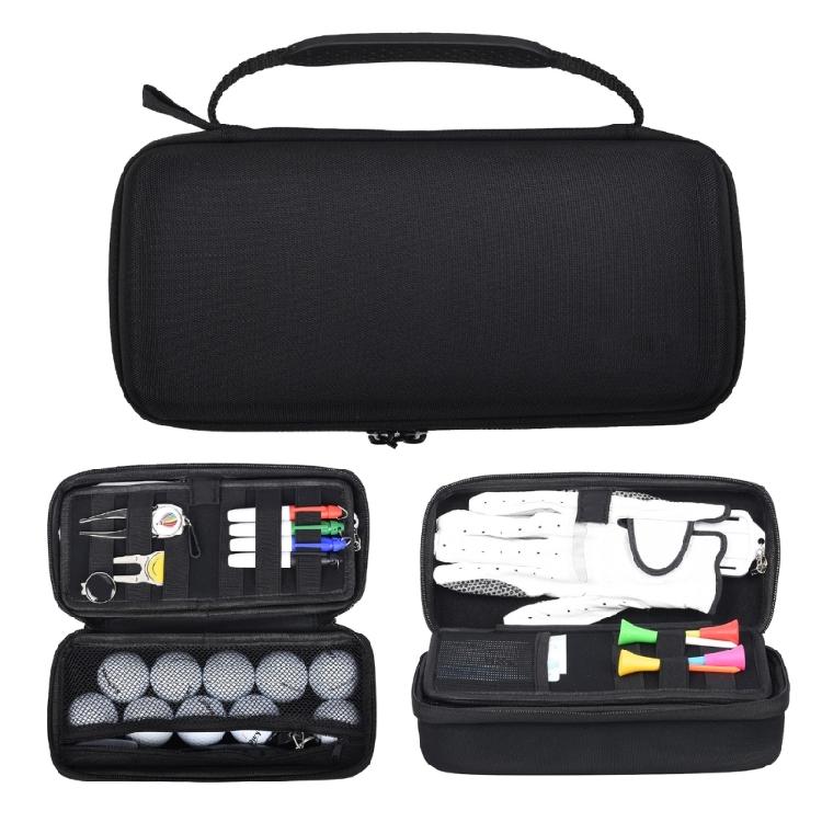 Golf Valuables Protective Box Portable Golf Balls Storage Box Hard Case Glove Holder Golf Hard Case with Storage Slots