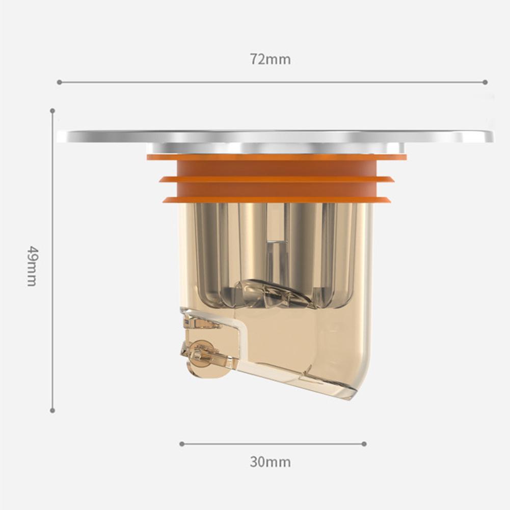 Magnetic Floor Drain Core Anti-Odor Toilet Sewer Strainer Cover Sewer Drain Sealing Ring for Toilet Bathroom Kitchen Pipes Tubes