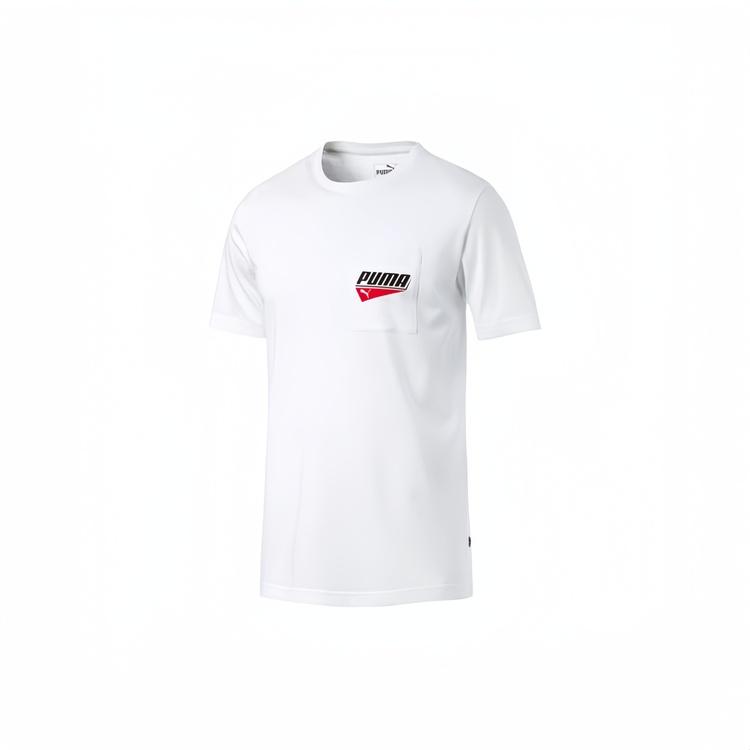 PUMA Pocket T-Shirt  White  Men s 844617-02 XL