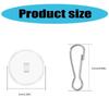 652F 60Pieces Adhesive Ceiling Hooks Hangers for Easily Hanging No Tools Required for Seasonal and Daily Use
