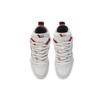 Li Ning Wave Pro Comfortable Slip Resistant Abrasion Resistant Low Top Skateboard Shoes Men's White Red AECR073-4
