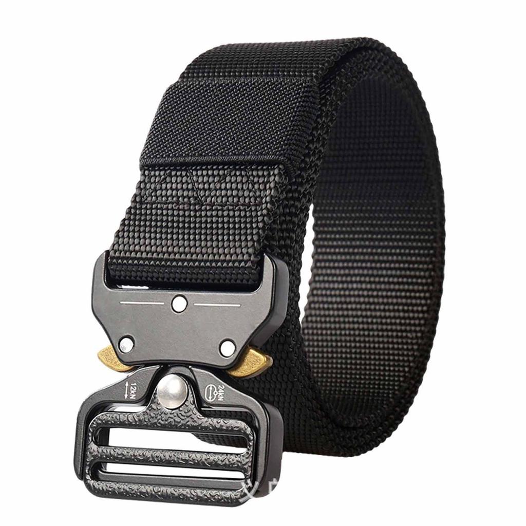 Alloy Buckle  Belt – Men’s Multi-Purpose Military Sports Belt, Adjustable Outdoor, Hiking, , EDC Waist Belt