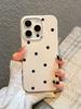 Sterne Beliebter Stil Ins Polka Dot Design Handyhülle Für iPhone 17 Pro Max 16 15 13 14 Glänzend IMD TPU Rückseite