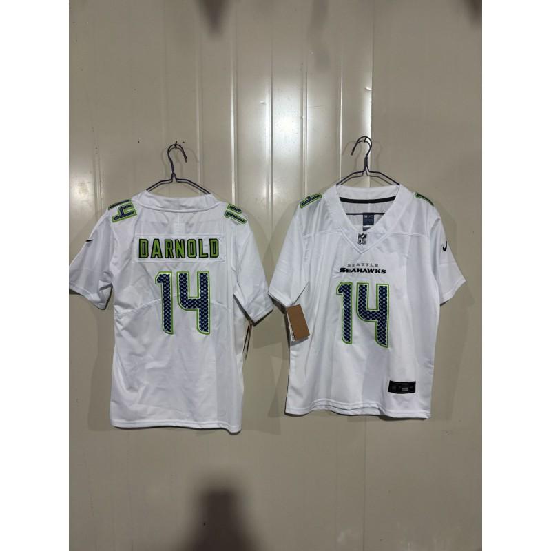 Kids Seattle Seahawks Fan Apparel Cotton Blend Embroidered Team Jersey Rugby Sports Fans