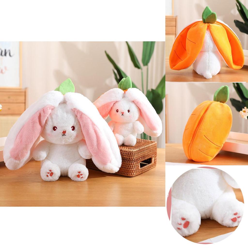 Adorable Transformable Fruit Rabbit Plush Toy