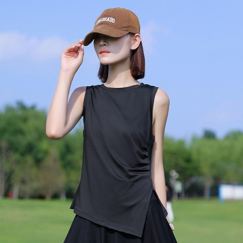 Womens Badminton Outfit Quick Dry Top Yoga Tank Sports Skirt Set Gym