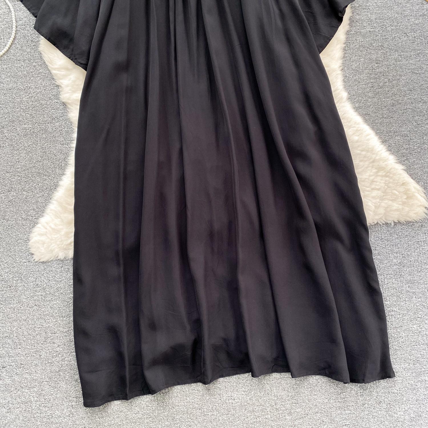 Женские платья Новое поступление V-образный вырез вышитый воланами край длинный — фото 22