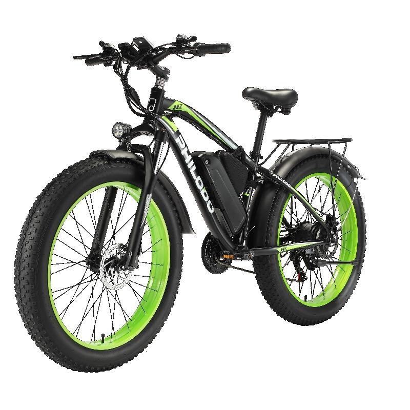 H7PRO Adult Electric Bicycle1000W 48V17.5AH Battery Hydraulic Brake E-bike 26Inch Fat Tire Mountain Off-Road Electric Motorcycle