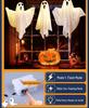 Glowing Ghost Lantern Pendant for Spooky Halloween Outdoor Decoration