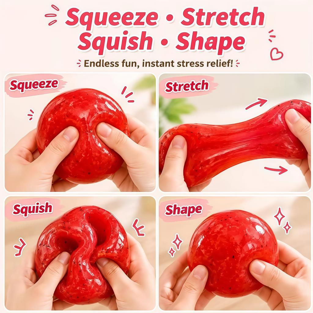 Watermelon Squeezing Toy, Soft And Shapeable Stress Relieving Squeezing Toy, Realistic Fruit Model, Stress Relieving Gift