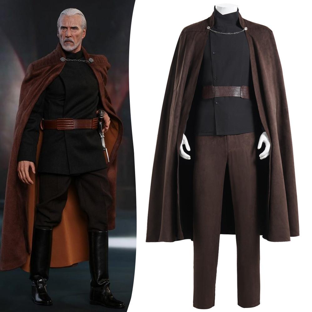 Kostium Cosplay Premium Czarny Hrabia Dooku Do Odgrywania Roli Postaci Filmowej Star Wars