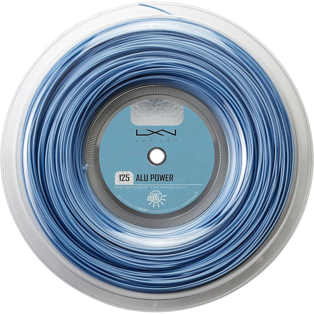 LUXILON ALU POWER 125 220M Tennis String (WRZ990100BL) 125 (1.25mm) [220m Reel] Ice Blue