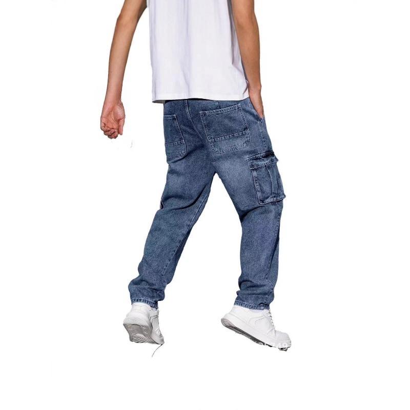 Pánské džíny Baggy Hip Hop džíny s více kapsami Skateboardové džíny pro muže Taktické joggery Denimové kalhoty Velikost