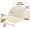 Lightweight Quick-Dry Baseball Cap For Adults Sun Protection Breathable Sports Hat