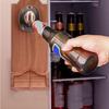 Bottle Opener Wall Mounted Wooden Beverage Top Remover Cool Retro Bar Bottle Opener With Cap Catcher For Indoor Kitchen Man Cave