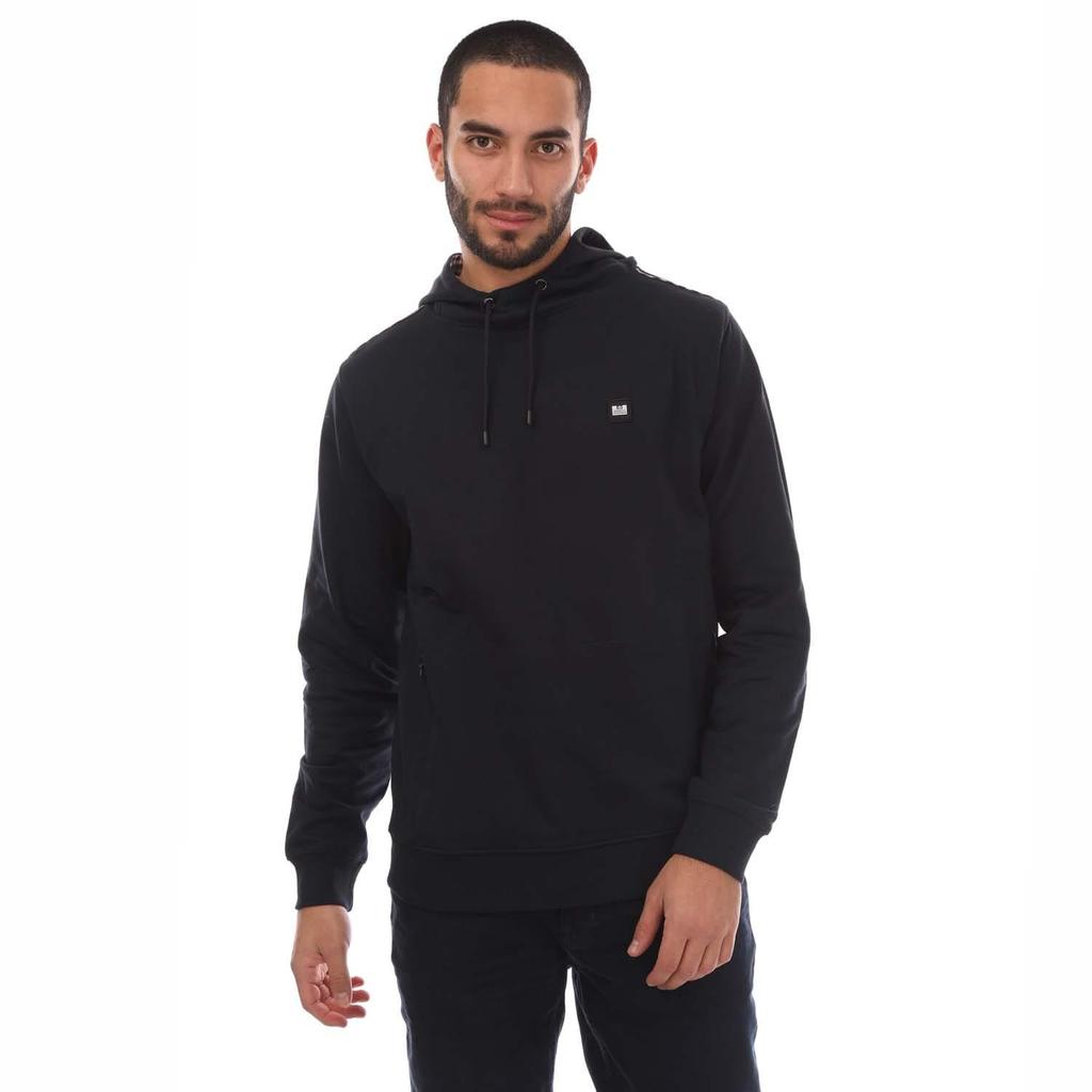 Weekend Offender Mens Justify Checked Trim Hoodie