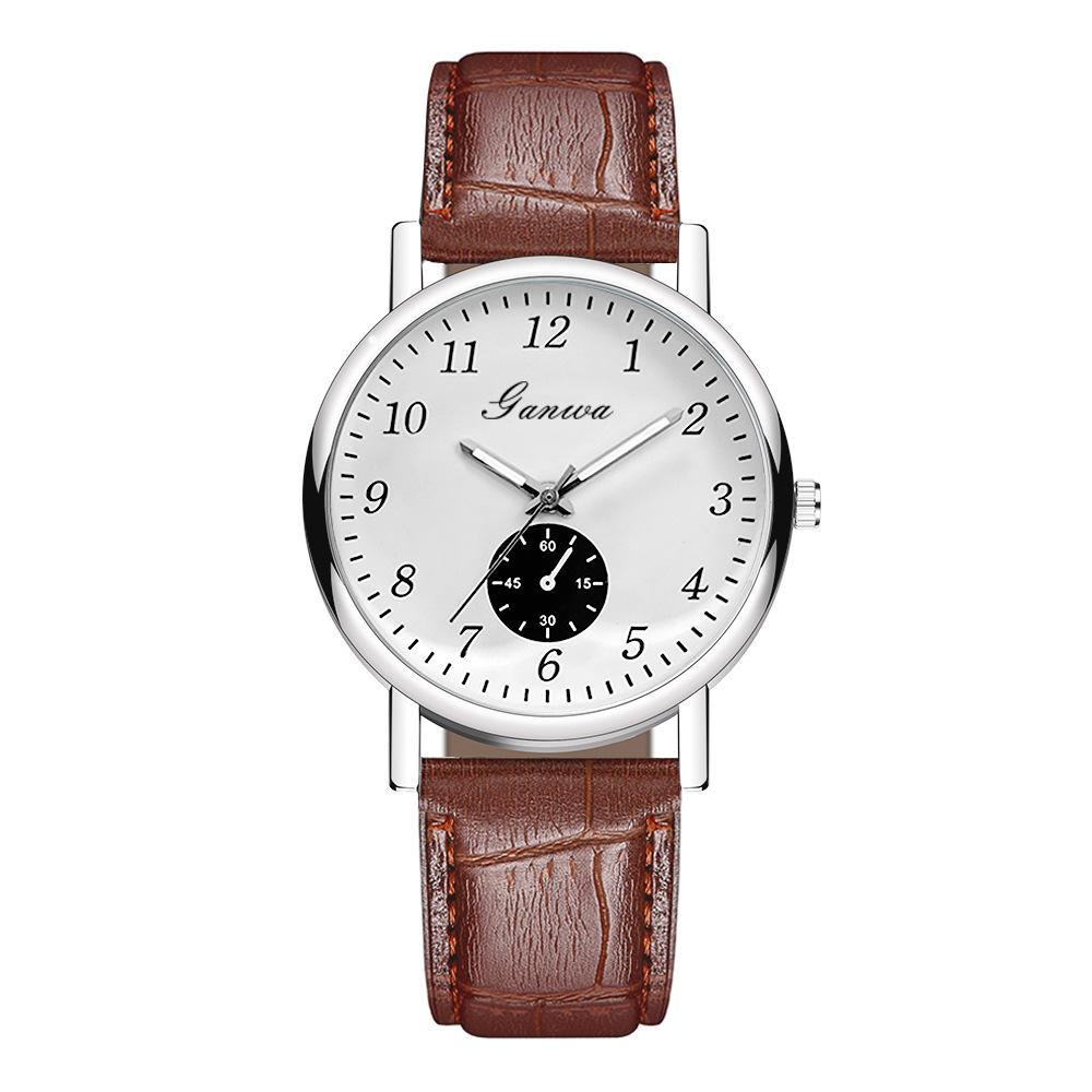 Men's watch, civil service exam watch quartz watch belt watch men