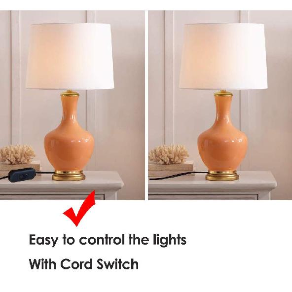 Inline Cord Switch 2 Pack, AC 250V 6A On/Off Lamp Control Appliance Switch Rocker for Table Lamp Desk Bed LED Lights, Black