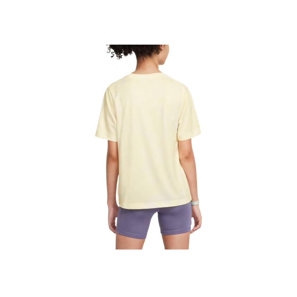 Nike Camiseta Dri-Fit Confortável Moda Tendência Versátil Secagem Rápida Manga Curta Tops Unissex Gesso IF0606744