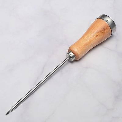 Durable Wooden Handle Ice Pick Single Fork Sharp Ice Pick Crusher Deicing Ice Breaking Ice Cone Kitchen