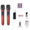 Rechargeable Dual Wireless Handheld Microphone for Outdoor Events and Live Broadcasts