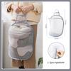 Laundry Hamper For Dirty Clothes Foldable Clothes Storage Basket Bathroom Clothes Storage Bag Home Use Wall ,Mounted Hamper Frame Bucket
