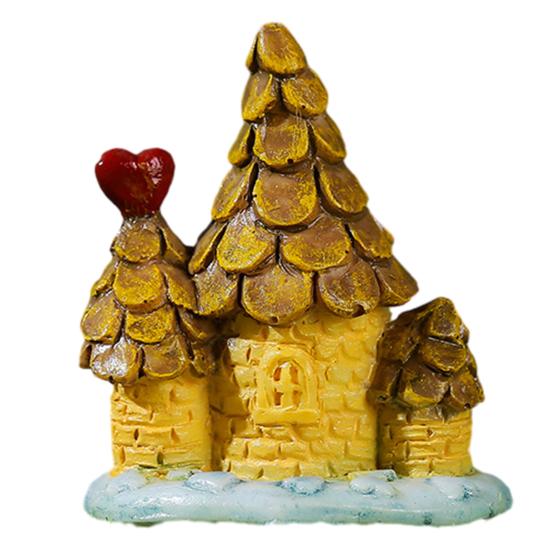 

Micro Landscape Ornaments Resin Fairy Garden Accessories Small Wooden Tree Houses for Plants Fish Tank Decor DIY Scenes Cake Toppers C