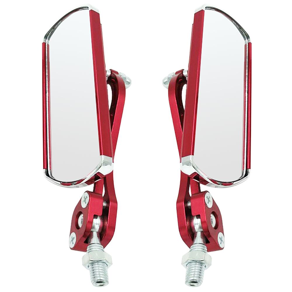 2er-Pack Fahrrad-Rückspiegel, verstellbarer Drehspiegel, Weitwinkel-Rückansicht, Aluminiumlegierung, Sicherheit