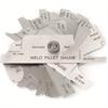 Stainless steel fillet weld set gage Rl Gauge 1/8''-1'' welding inspection test Unlar metric & inch Accurate 7-pieces