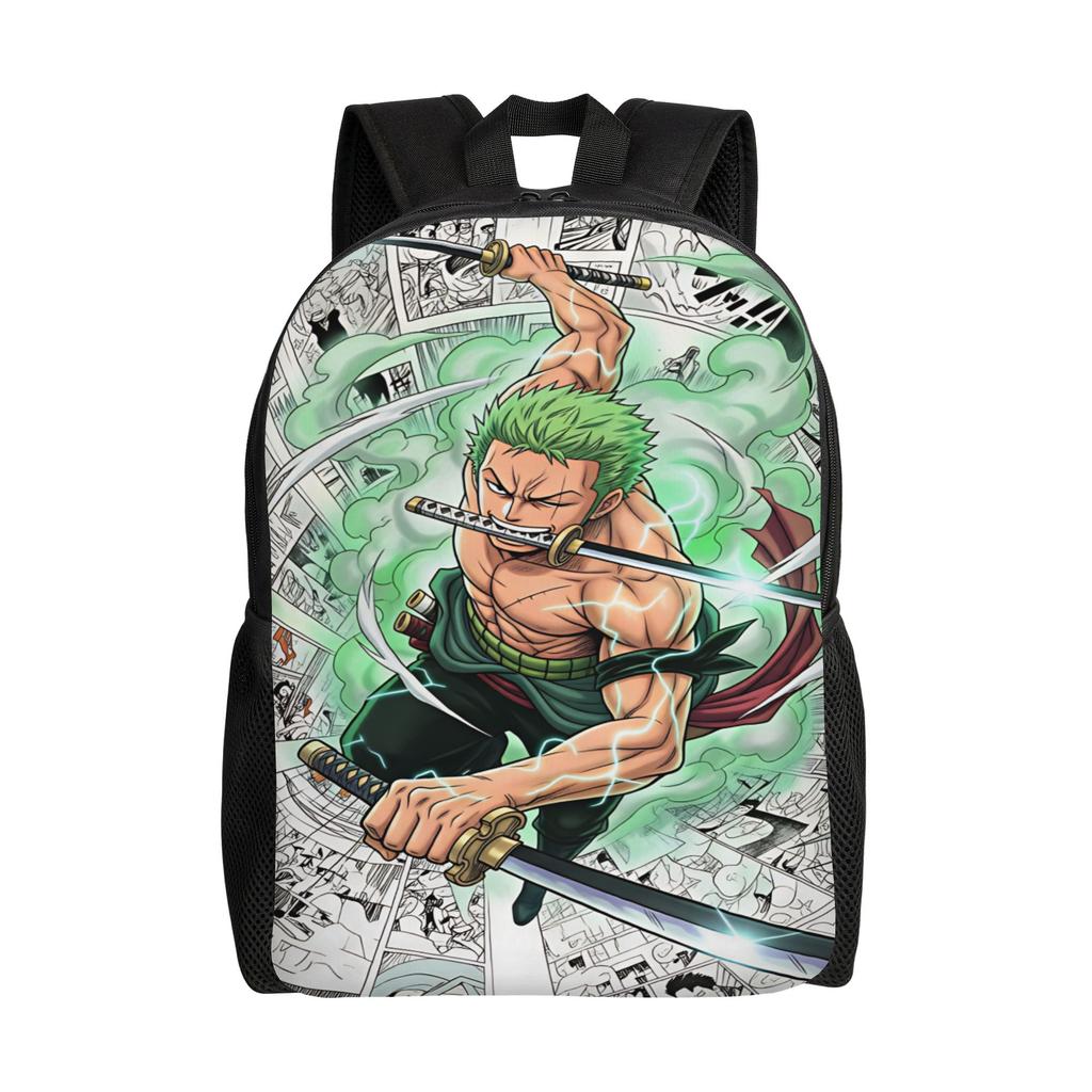 Ones Pieces Backpack Luffy Kawaii Backpacks Boy Girl Hiking Print High School Bags Colorful Rucksack