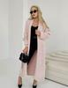 White Mink Velvet Loose Knit Cardigan Sweater - Women's Solid Color Spring & Autumn Outerwear