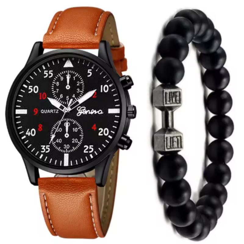 2024 TEUM Korean Style Leather Ladies Quartz Watch with Rhinestone Jewelry