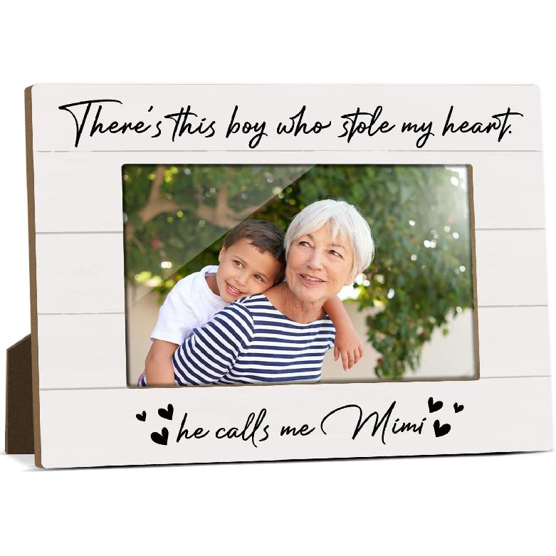 Mommy And Me Mom Picture Frame Wooden Photo Frames 4x6 for Mothers Day Picture Frame Desk Pictures Frames for Mother's Day Decorations for Mothers