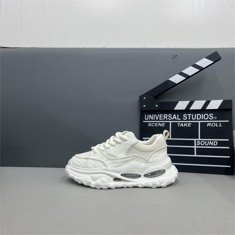 

Summer printing breathable mesh thick sole comfortable printing medium help tide dad shoes ok 38 белый