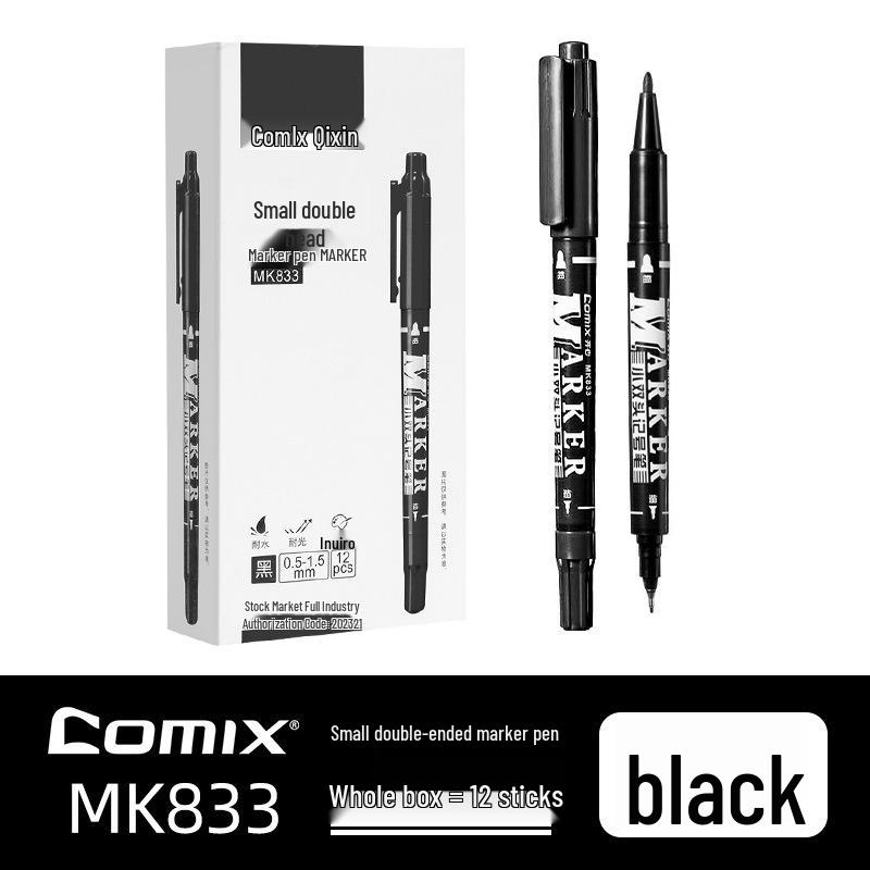 Comix Dual-Ended Waterproof Art Marker for Students  Children