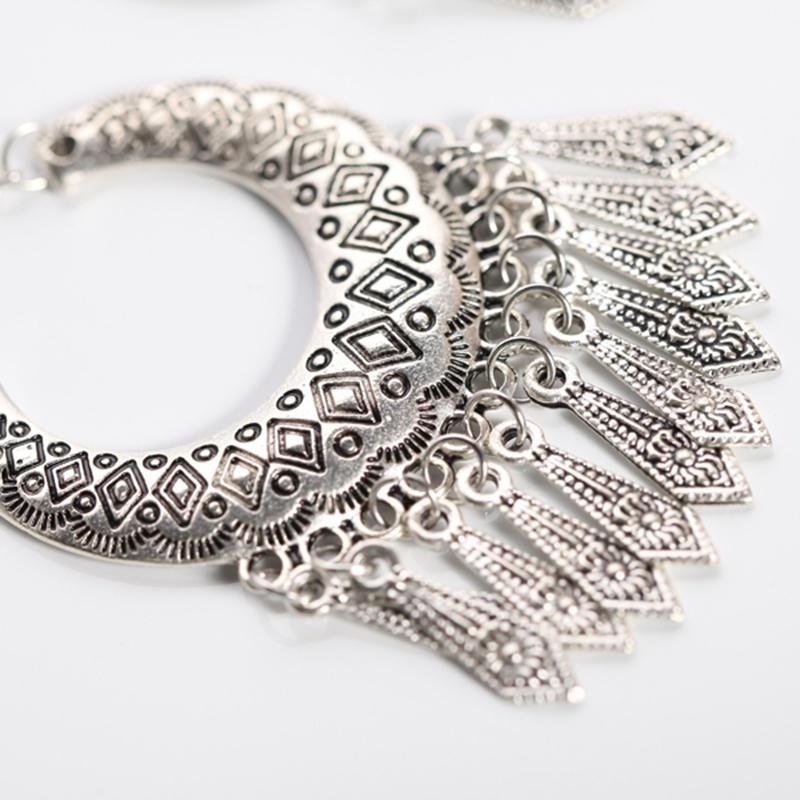 Bijoux Vintage Alliage Boucles d'Oreilles Pendantes Bohème Tibet Boucles d'Oreilles Accessoires Femmes