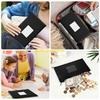 W89C Office File Organizers Waterproof PU Card Slot Clear Front for Professional Use