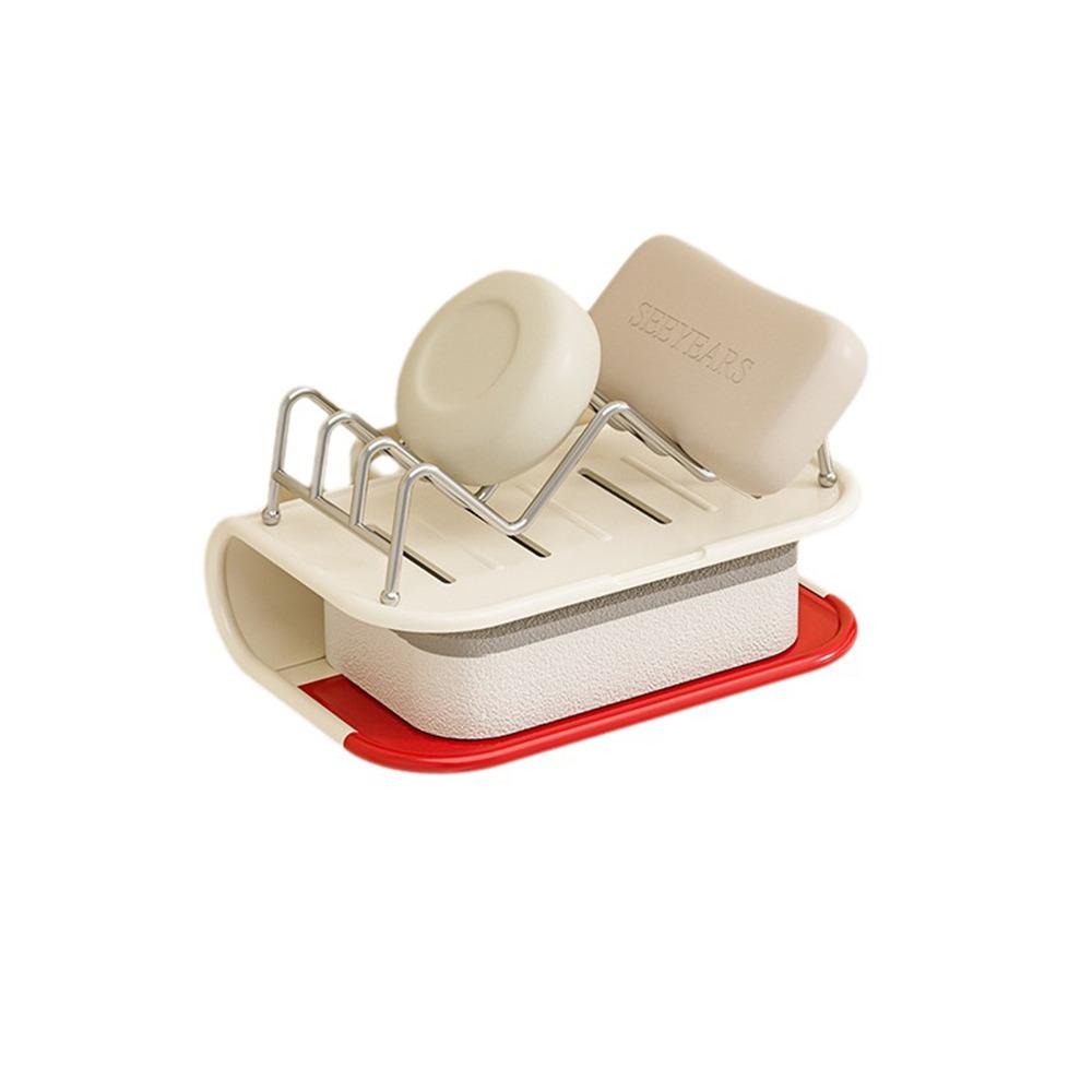 Space Saving Bathroom Soap Dish M Rack Soap Drain Box Simple Bathroom Soap Tray  Household