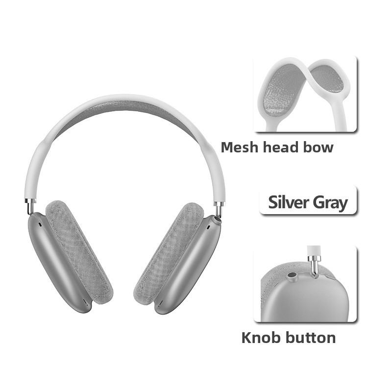 Bluetooth 5.4 Headset Mesh Head Bow True Wireless Knob Keys Music