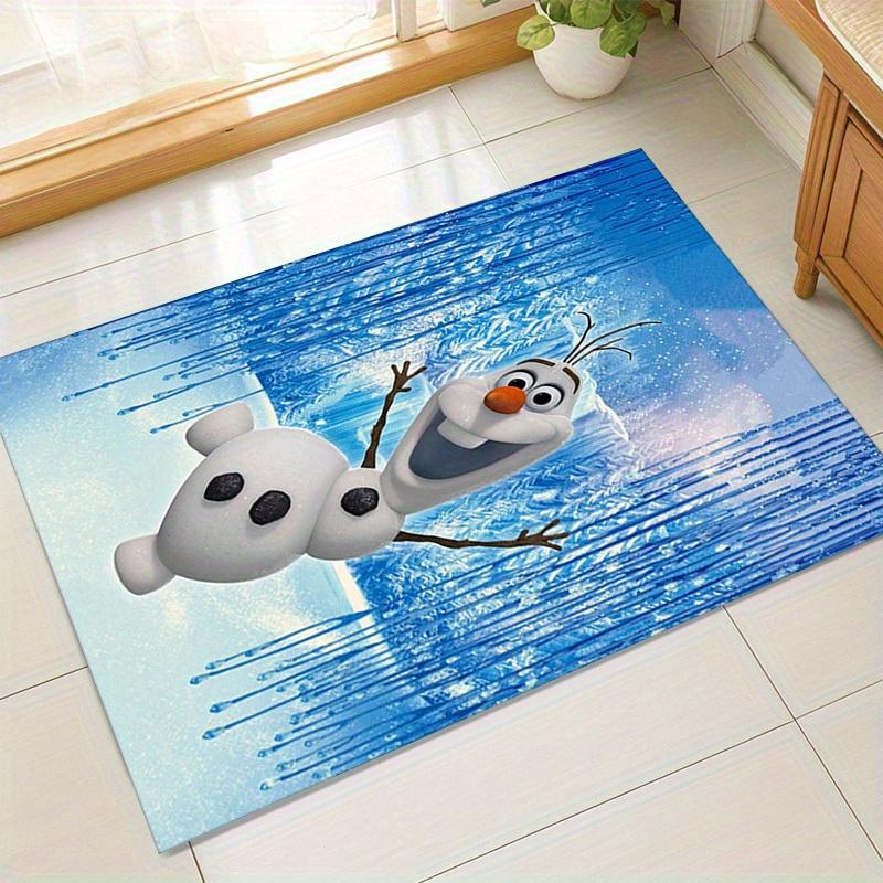 

1pc. Frozen Olaf Snowman Winter Wonderland Rug - Perfect for Home Decor, Office Carpet, Outdoor Decoration, Gift Ideaz041439 60cm by 90cm